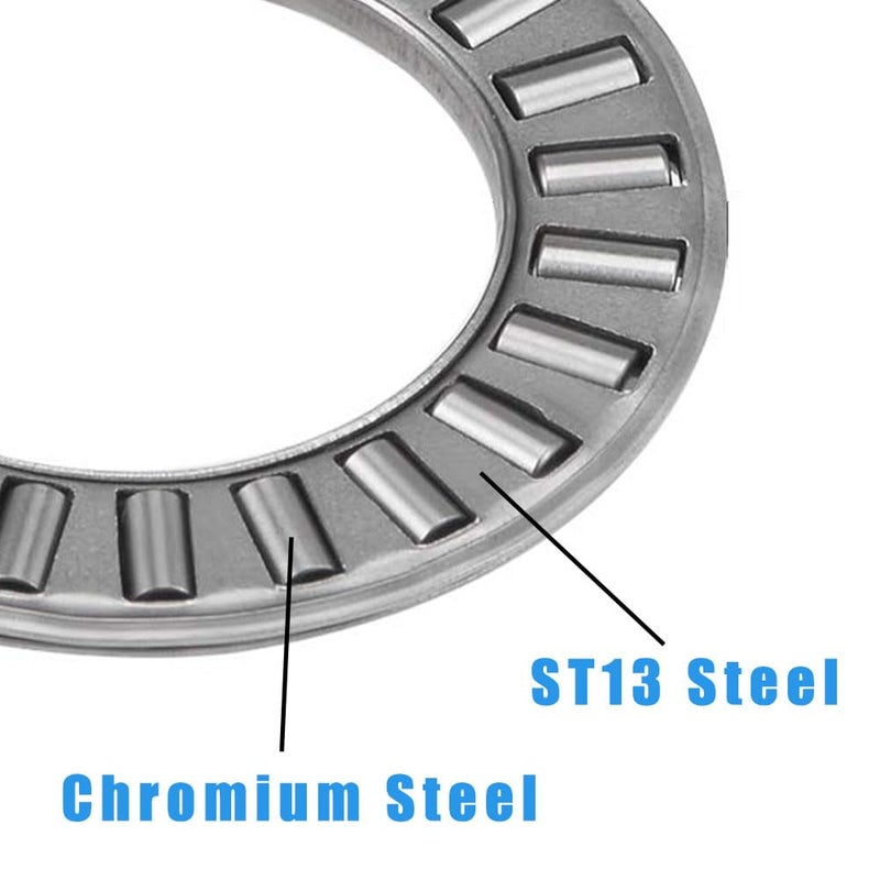 koofull 4 Sets NTA1220+2TRA, Thrust Needle Roller Bearings with Two Washers, ID 3/4", OD 1-1/4" - Image 3
